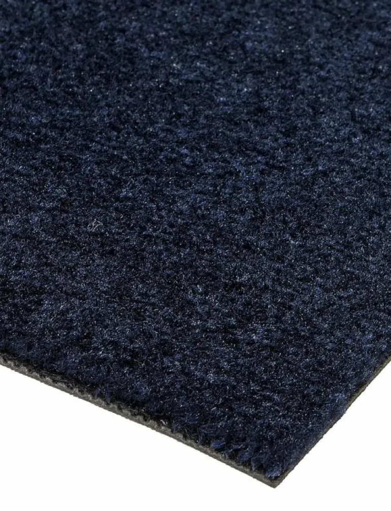 Floor Mat Uni Color Dark Blue - Badrumsmatta