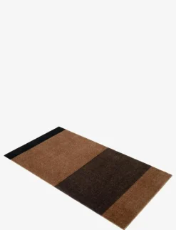 Floormat/carpet cognac stripes 67x120 cm - Badrumsmatta
