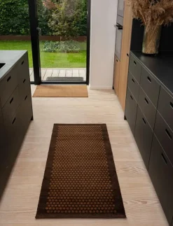 Floormat/carpet cognac 60x90 cm - Badrumsmatta