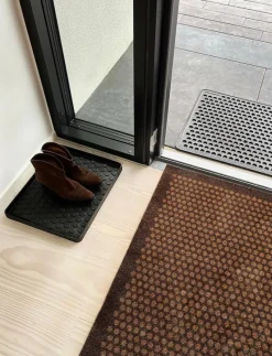 Floormat/carpet dot cognac 67x120 cm - Badrumsmatta
