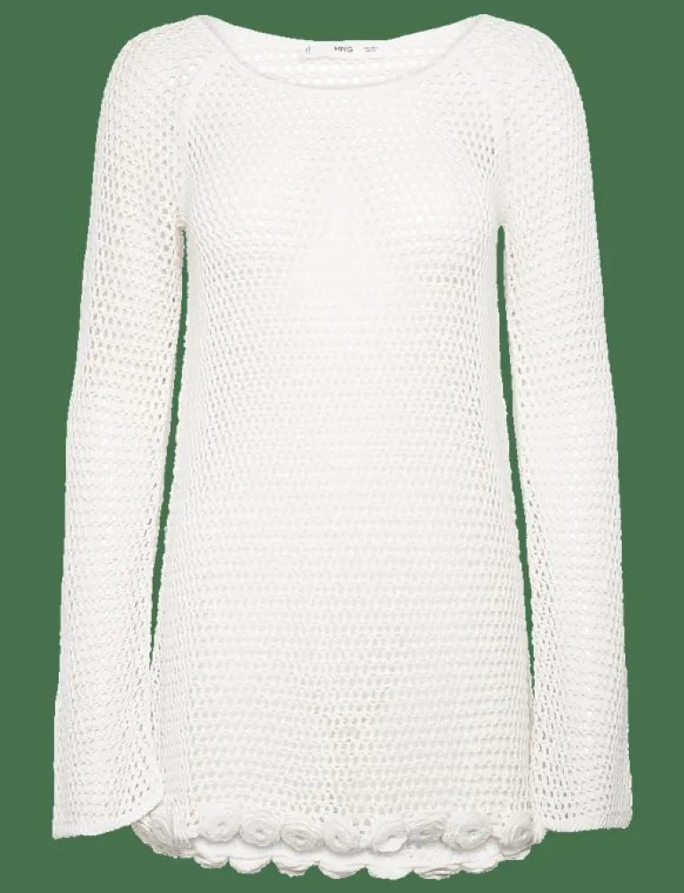 Floral crochet dress - Korta klänningar