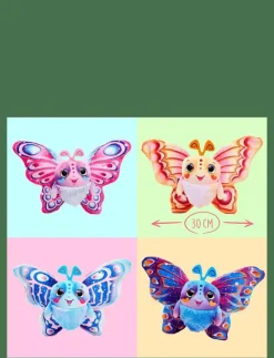 Fluffy Fly Butterfly Plush, Pink - Mjukisdjur