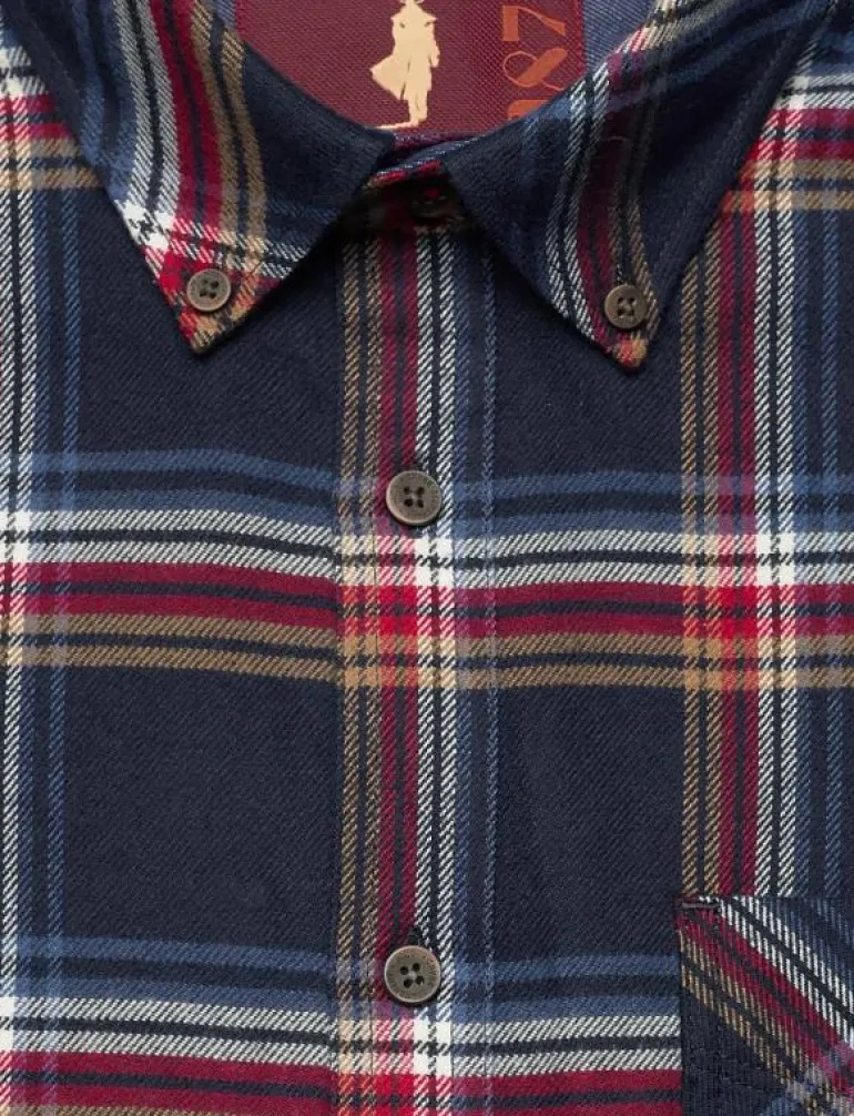 FRANCK REG COT PE MCS M SHIRT - Flanellskjortor