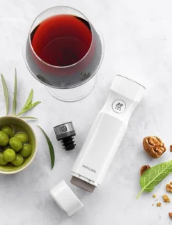 Fresh & Save, Vakuum vinförslutare Grå - Vinöppnare & Korkskruvar