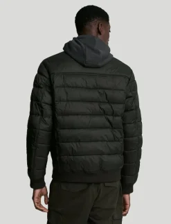 Funnel Neck Wadded Jacket - Fodrade jackor