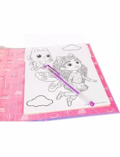 GABBYS DOLLHOUSE ACTIVITY BOOK W. GEL PENS - Målar- & pysselböcker