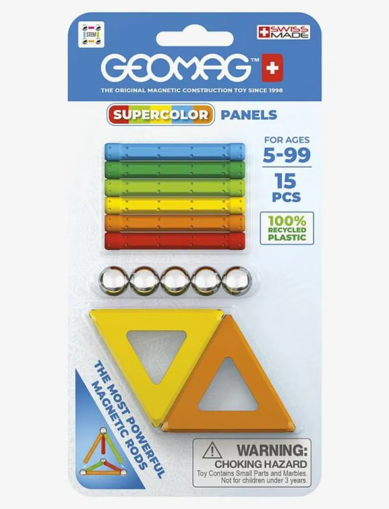 GEOMAG SUPERCOLOR PANELS RECYCLED 15 PCS CDU - Byggsats