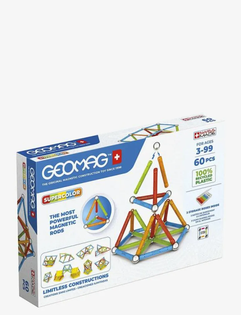 Geomag Supercolor Recycled 60 Pcs - Byggsats