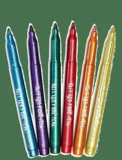 GLITTER FIBERPENNOR 6-P - Färgpennor