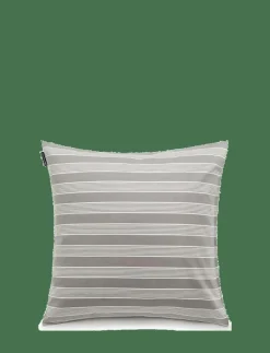Gray/White Striped Lyocell/Cotton Pillowcase - Örngott