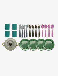 GREEN BEAN DINNER SET IN NET 22 PCS - Tillbehör till leksakskök