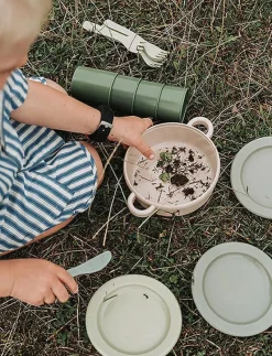 GREEN BEAN POT-SIEVE-PAN 7 PCS - Tillbehör till leksakskök