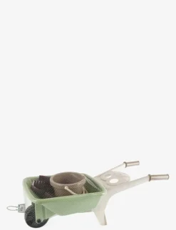 green garden wheelbarrow set -plastic wheels - Trädgårdsredskap