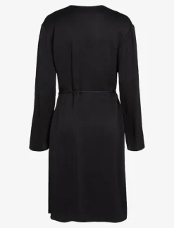 HAMMERED SATIN V NECK DRESS - Korta klänningar