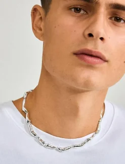 HARRISON necklace silver-plated - Statementhalsband