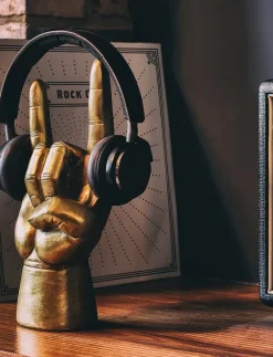 Headphone Holder Rock On - Skulpturer & Porslinsfigurer