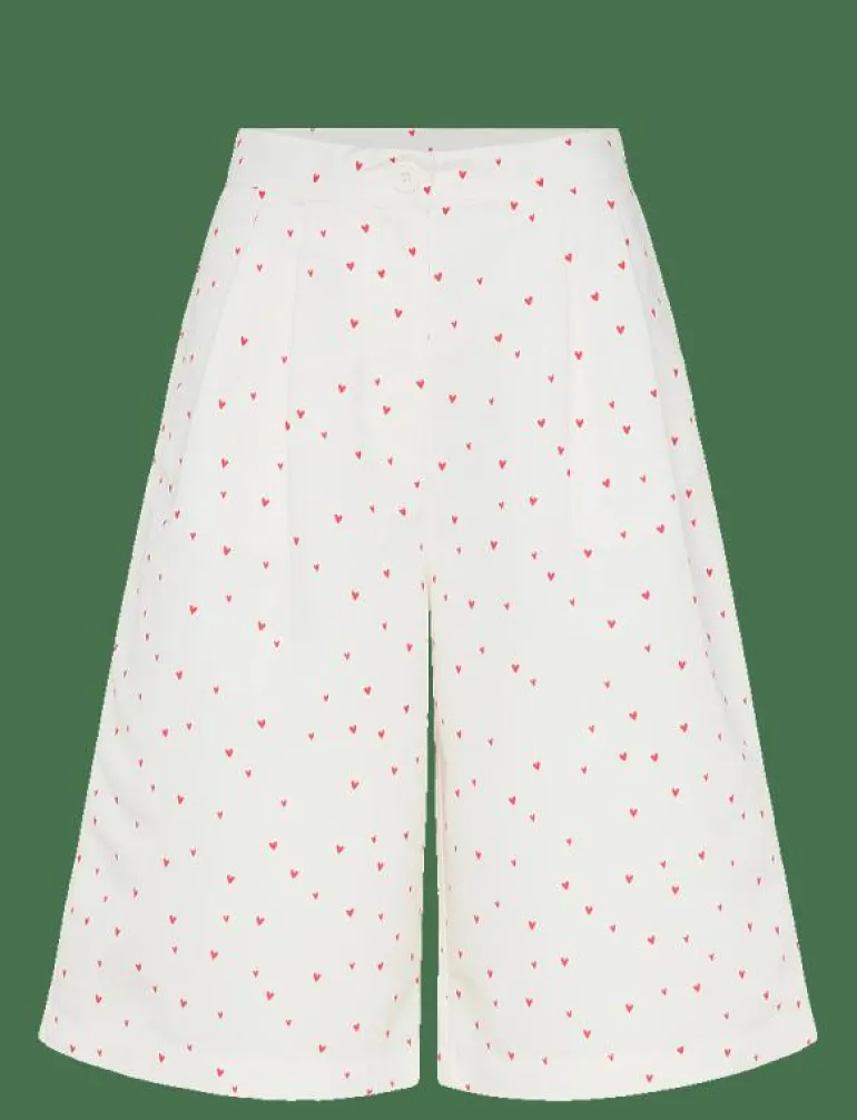 Heart Printed Shorts - Bermudashorts