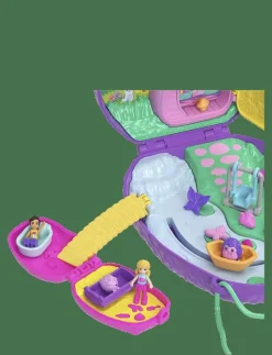 Hedgehog Mom & Baby Purse Playset with 2 Dolls & 16 Accessories Including Pets - Lekset