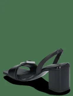 HEEL SANDAL 70 W/BUCKLE - LTH - Sandaler