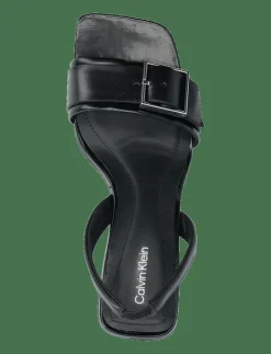 HEEL SANDAL 70 W/BUCKLE - LTH - Sandaler
