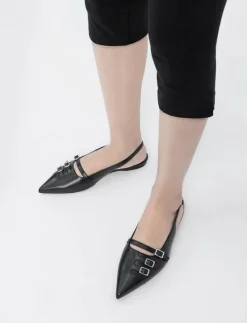 HERMINE - Platta slingbacks