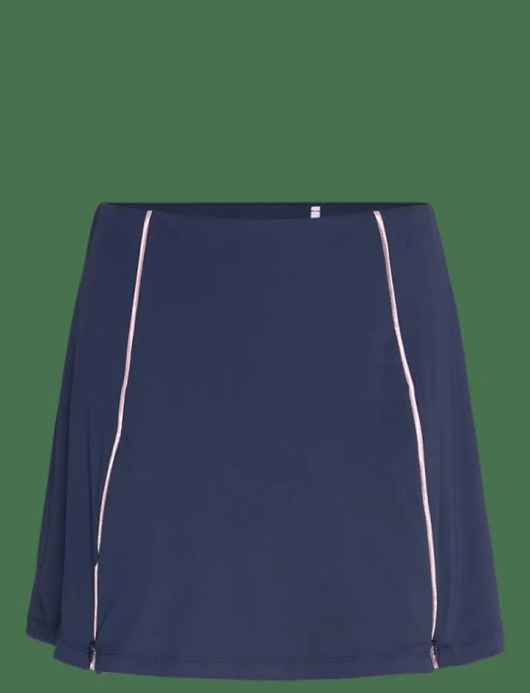 HIGH WAIST COLOUR BLOCK SKORT 16" - Kjolar