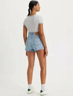 HIGH WAISTED MOM SHORT LIGHT T - Jeansshorts