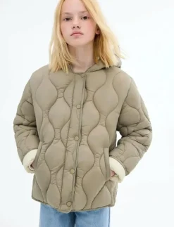 Hood puffer coat - Quiltad jacka