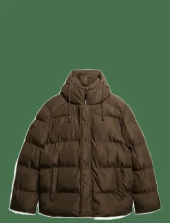 HOODED 5 BAFFLE SPORTS PUFFER - Fodrade jackor