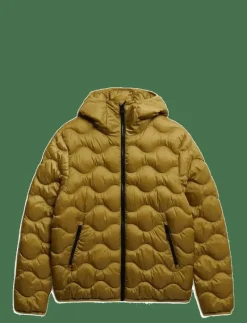 HOODED QUILTED WAVE PADDED JKT - Dunjackor
