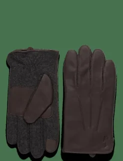 Insulated Sheepskin-Paneled Touch Gloves - Fingervantar