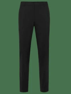 ITALIAN WOOL BLEND SLIM TROUSER - Kostymbyxor