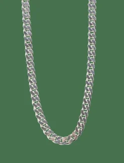 IX Chunky Curb Chain Silver - Kedjehalsband