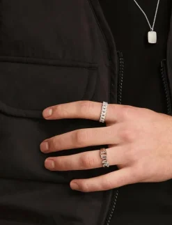 IX Crunchy Curb Ring Silver - Ringar