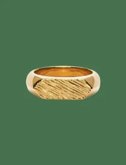 IX Mini Brushed Hexagon Ring - Ringar