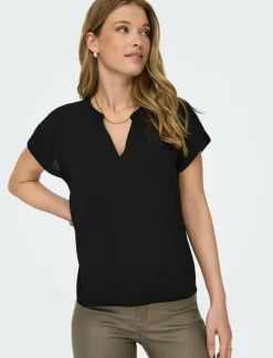 JDYLION LIFE S/S TOP WVN NOOS - T-shirts