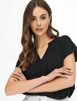 JDYLION LIFE S/S TOP WVN NOOS - T-shirts