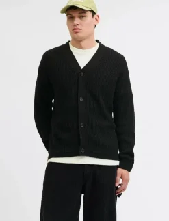 JJCONNOR KNIT V-NECK CARDIGAN - Koftor