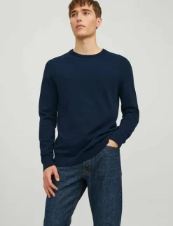 JJEBASIC KNIT CREW NECK NOOS - Rundhalsad