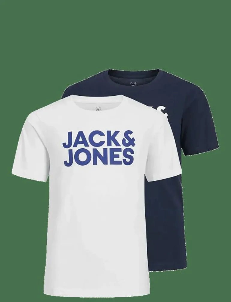 JJECORP LOGO TEE SS CN 2PK MP NOOS JNR - Kortärmade