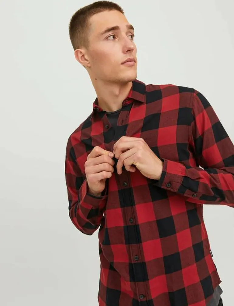 JJEGINGHAM TWILL SHIRT L/S NOOS - Rutiga skjortor