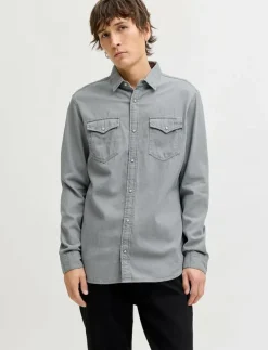 JJESHERIDAN SHIRT L/S NOOS - Jeansskjortor