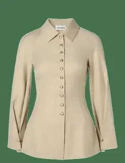 Joan Tailored Fitted Button shirt - Långärmade