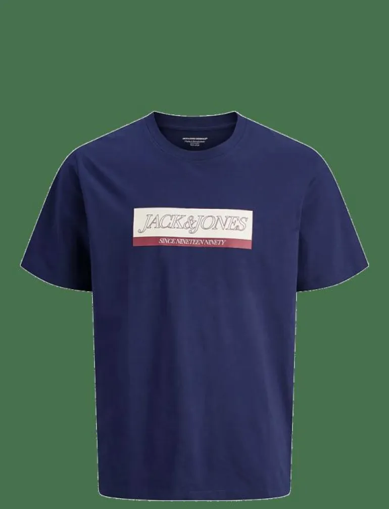 JORINWOOD BLOCK BRAND TEE SS CN NOOS JNR - Kortärmade