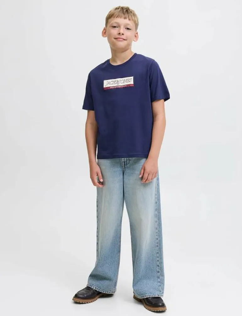 JORINWOOD BLOCK BRAND TEE SS CN NOOS JNR - Kortärmade