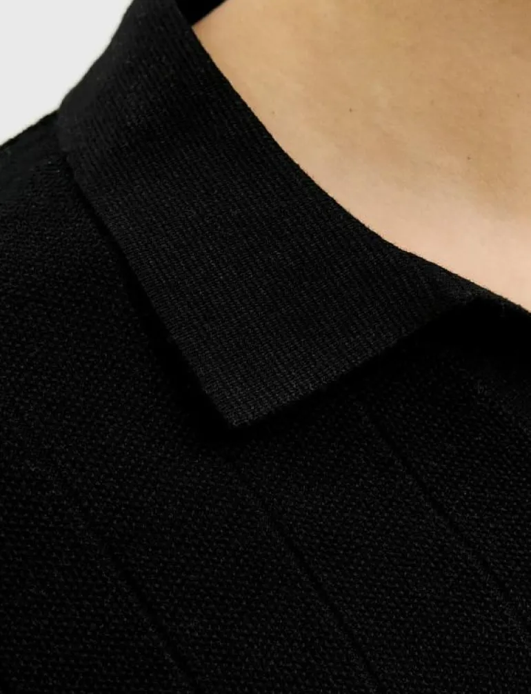 JORVARENNA KNIT SS SPLIT NECK - Kortärmade pikéer