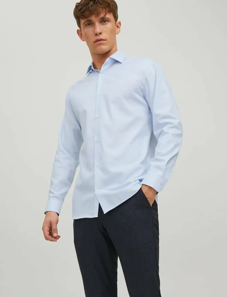 JPRBLAPARKER SHIRT L/S NOOS - Randiga skjortor