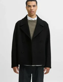 JPRBLUASHER WOOL BLEND PEACOAT - Ullkappor
