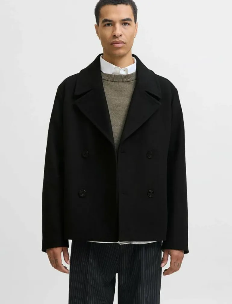 JPRBLUASHER WOOL BLEND PEACOAT - Ullkappor
