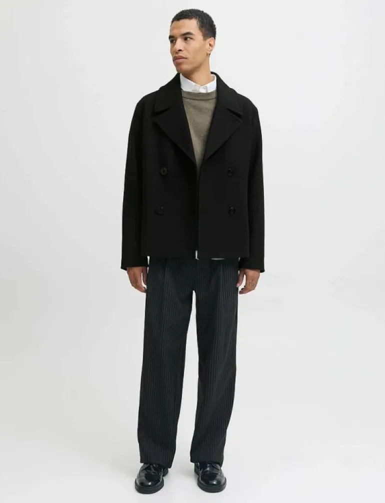 JPRBLUASHER WOOL BLEND PEACOAT - Ullkappor